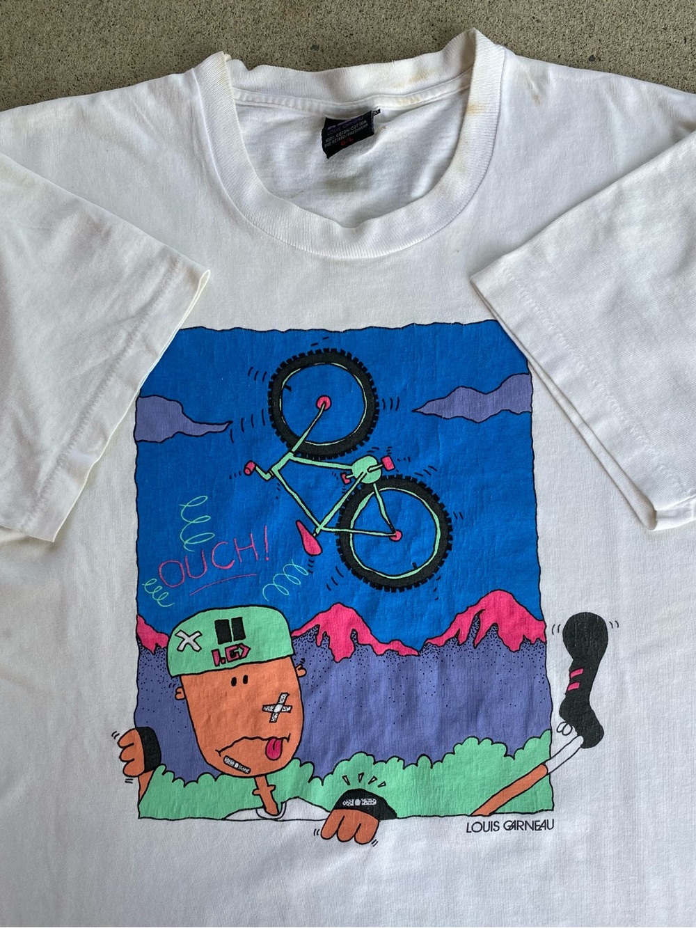 90s Vintage Louis Garneau Cycle Tee Shirt